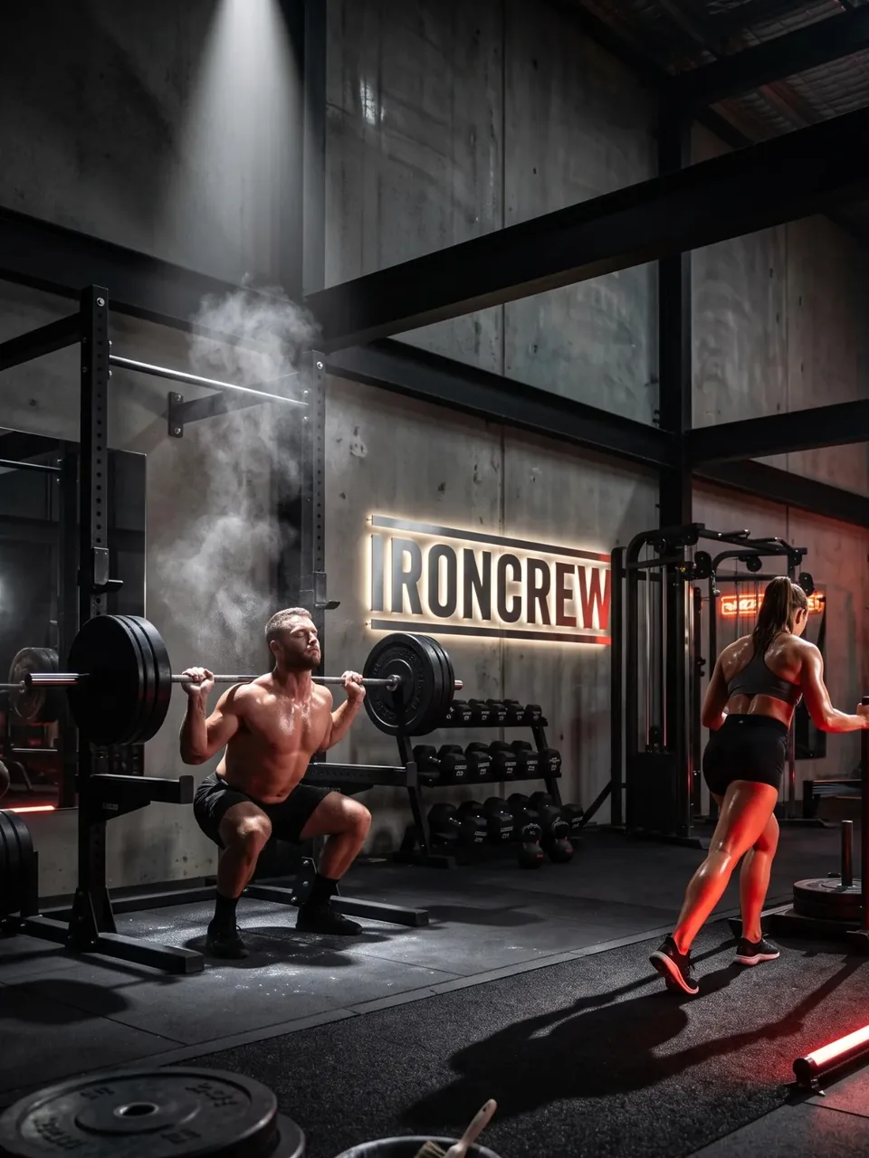 Ironcrew Fitness gym concept homepage